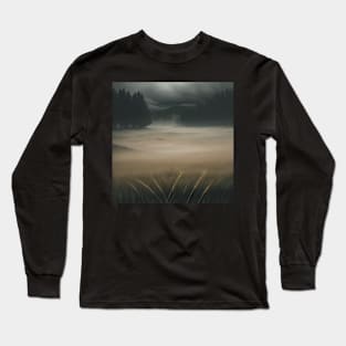 Mist rolling in over the moors Long Sleeve T-Shirt